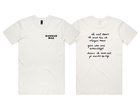 Lyric t-shirt Wit